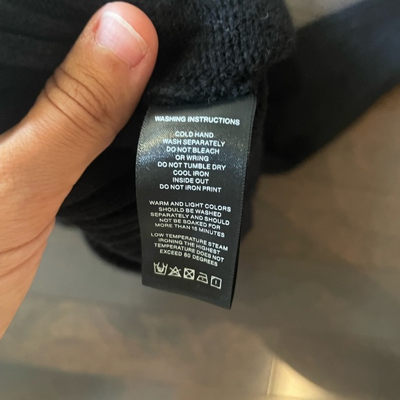 Fax Copy Express black wool sweater - Picture 4 of 5